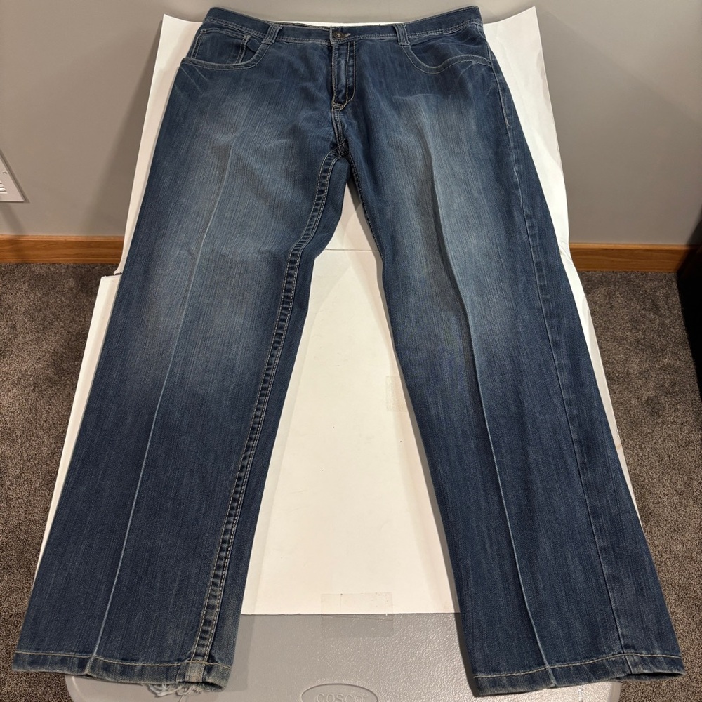 Vintage Southpole Relaxed Baggy Jeans Mens 42x33 Blue Fade Street Skate Y2K 90s